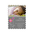 Cute Posies - Photo Birthday Invitation - Scallop